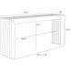 Delano 78.5 X 36.5 inch Willow Outdoor Console