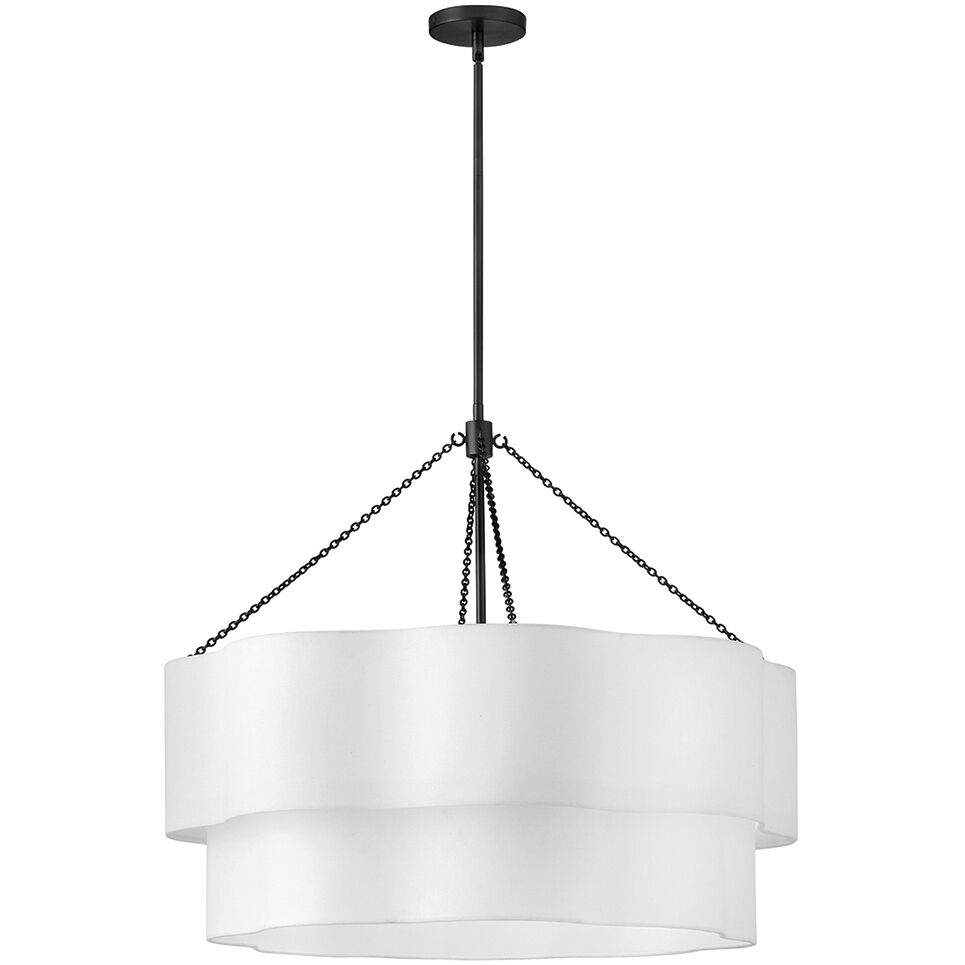 Gwen 8 Light 32 inch Black Chandelier Ceiling Light
