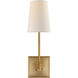 Chapman & Myers Venini 1 Light 4.75 inch Antique-Burnished Brass Single Sconce Wall Light
