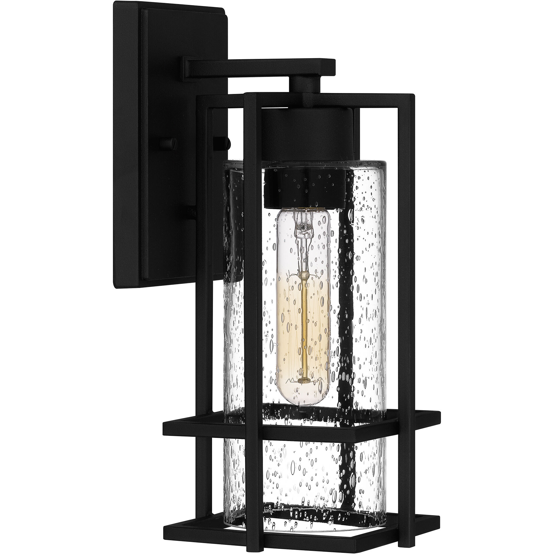 Damien 1 Light 12 inch Earth Black Outdoor Wall Lantern