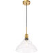 Gil 1 Light 11 inch Brass Pendant Ceiling Light