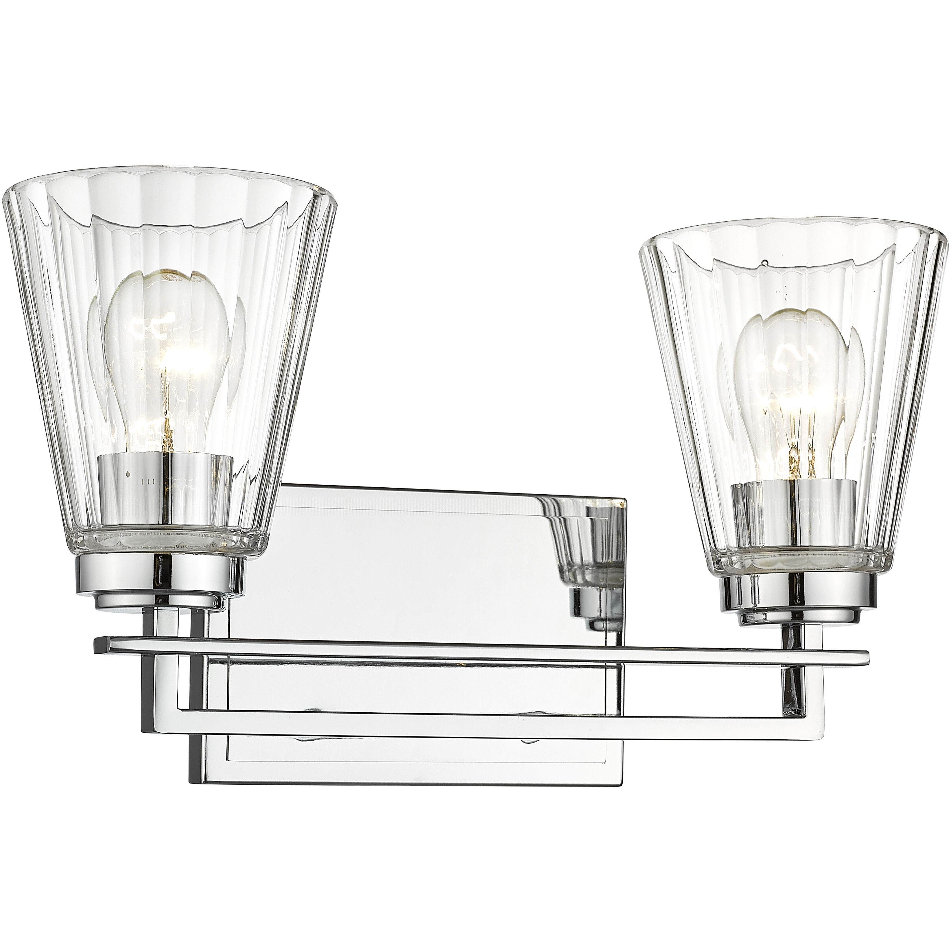 Lyna 2 Light 16 inch Chrome Vanity Wall Light