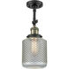 Franklin Restoration Stanton LED 6 inch Black Antique Brass Sconce Wall Light, Franklin Restoration
