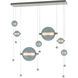 Abacus LED 49 inch Sterling Double Linear Pendant Ceiling Light in Cool Grey, Double