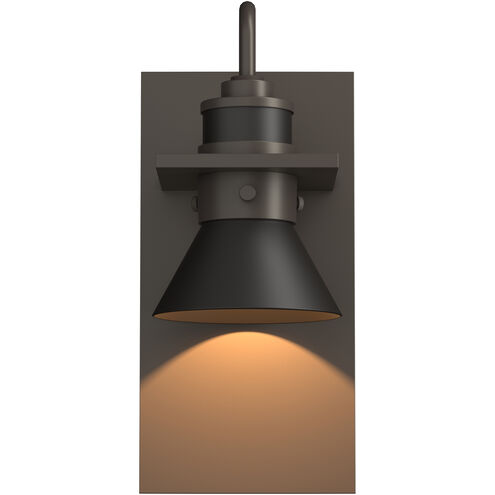 Erlenmeyer 1 Light 11.3 inch Coastal Dark Smoke and Coastal Oil Rubbed Bronze Outdoor Sconce in Coastal Dark Smoke/Coastal Oil Rubbed Bronze