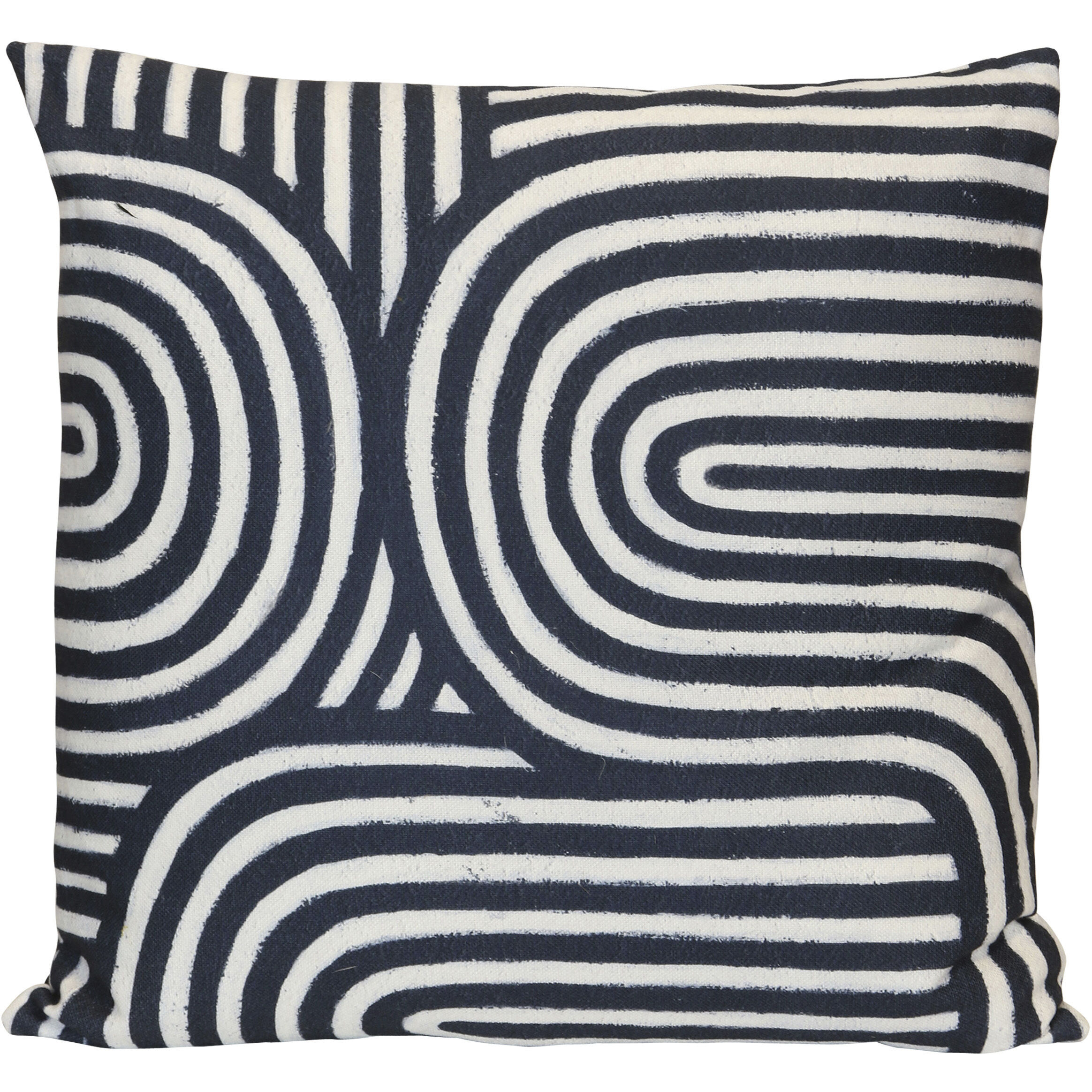 Wyatt Abstract 24 inch Charcoal and Soft Gray and Muted Sage Pillow in 24" x 24"