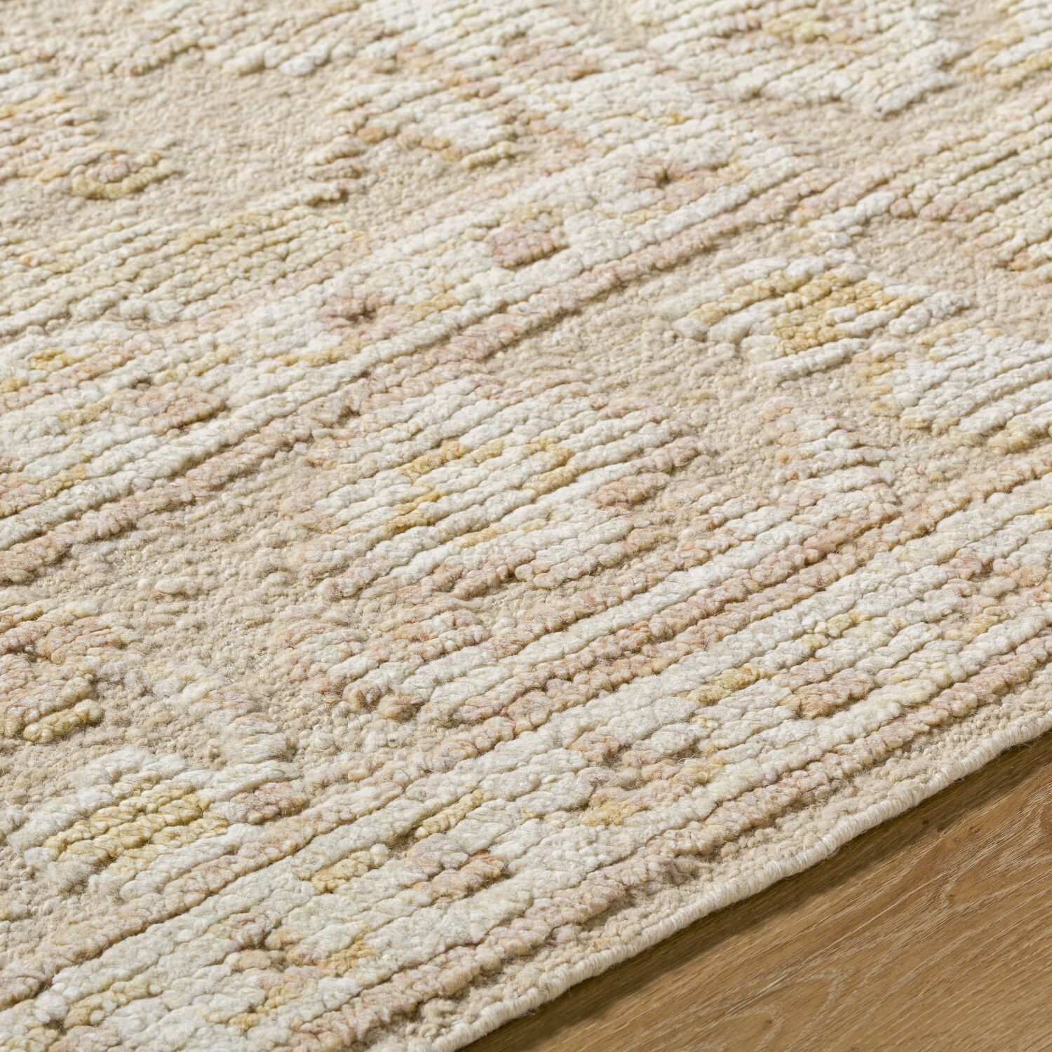 Leros 144 X 108 inch Pearl / Natural / Khaki / Ash Handmade Rug in 9 x 12