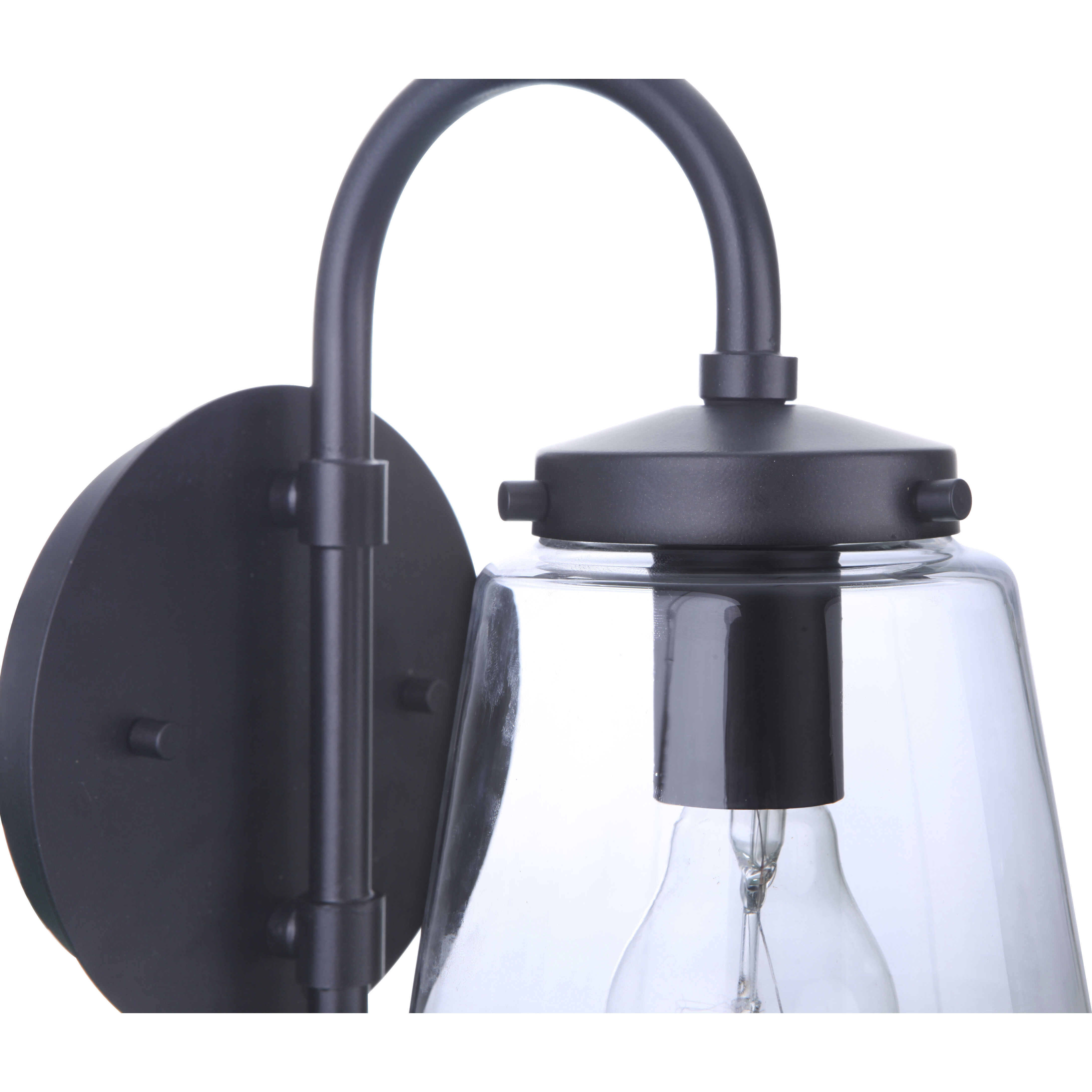 Laclede 1 Light 12 inch Midnight Outdoor Wall Mount, Small