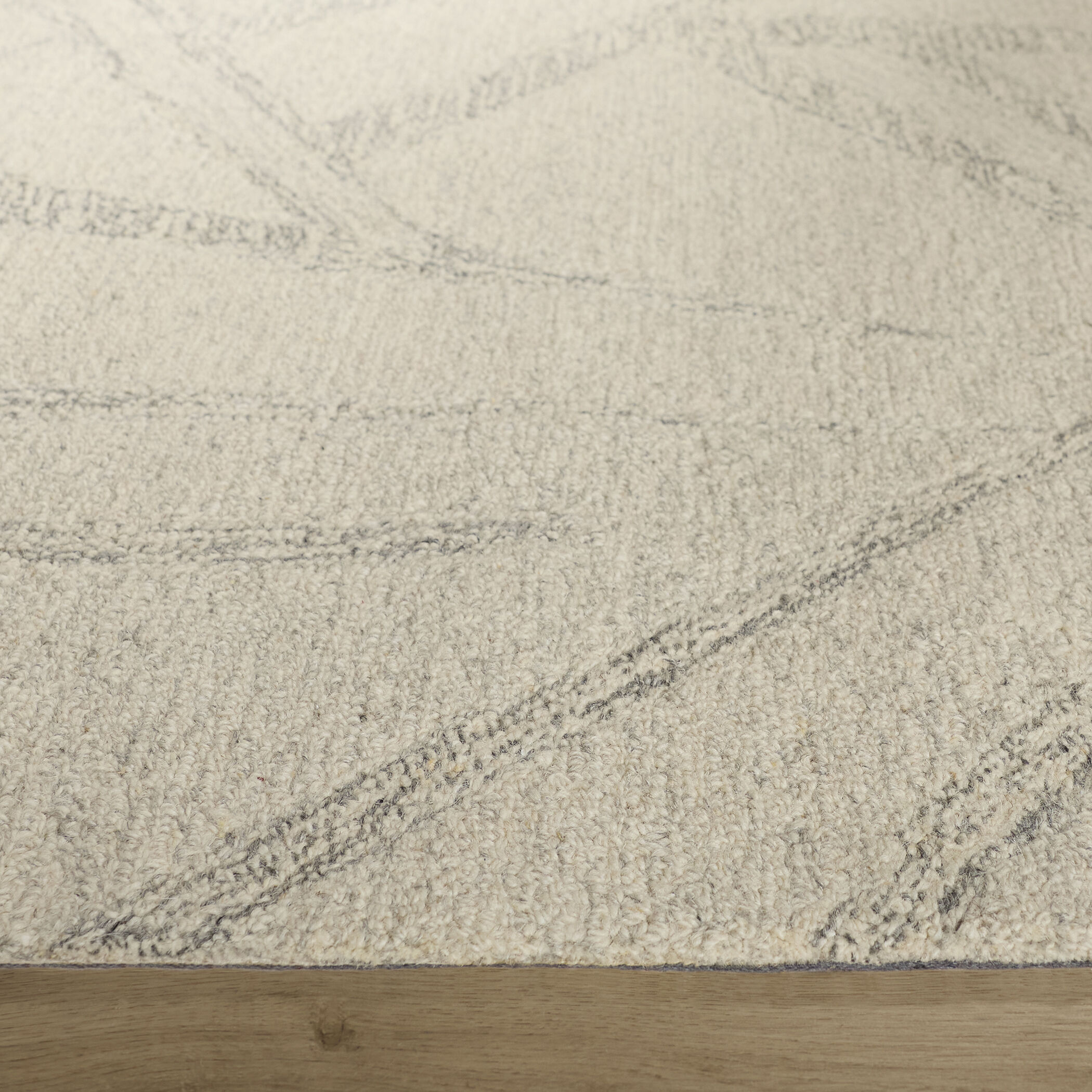 Contempo Gray and Ivory Indoor Rug