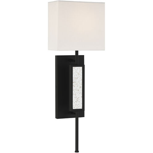 Victor 1 Light 8 inch Matte Black Wall Sconce Wall Light