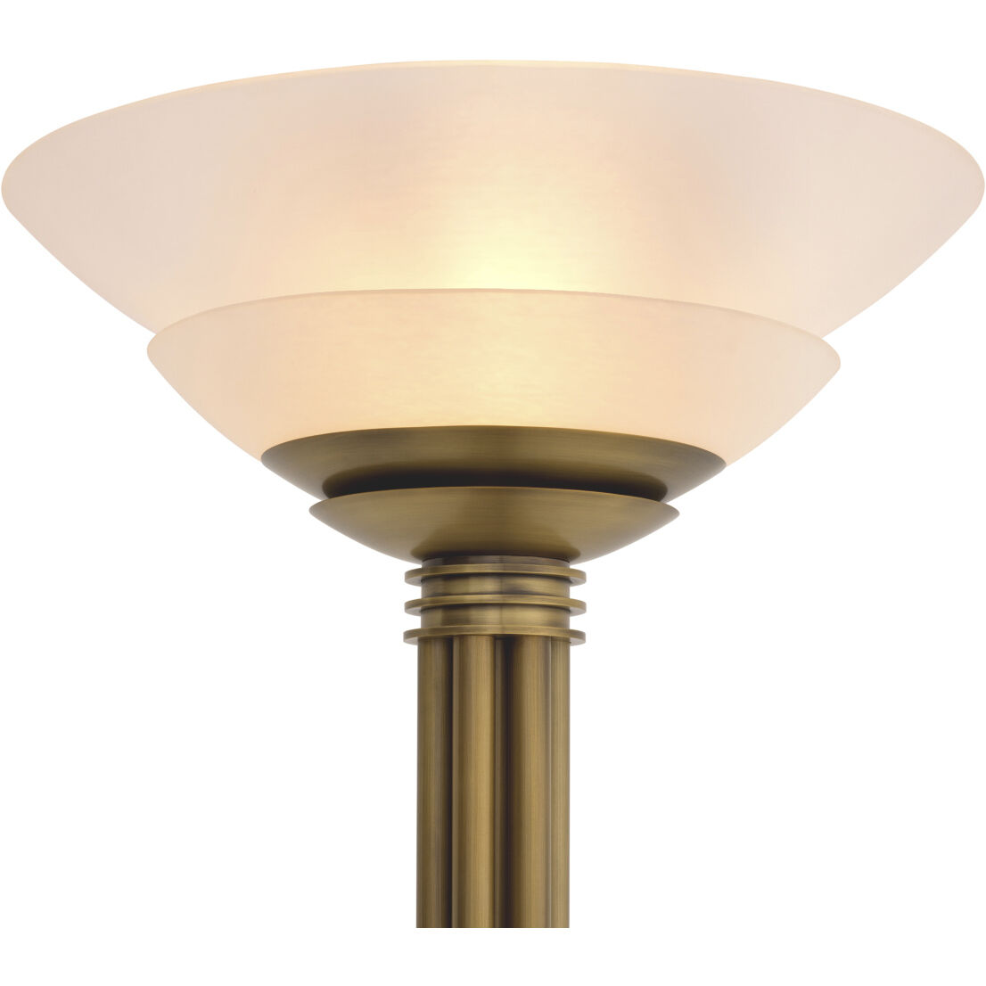 Figaro 76.77 inch 40 watt Antique Brass Floor Lamp Portable Light