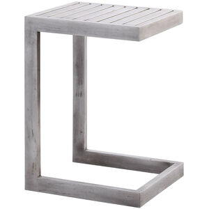 C-Form 24 X 17 inch Grey Brushed Accent Table