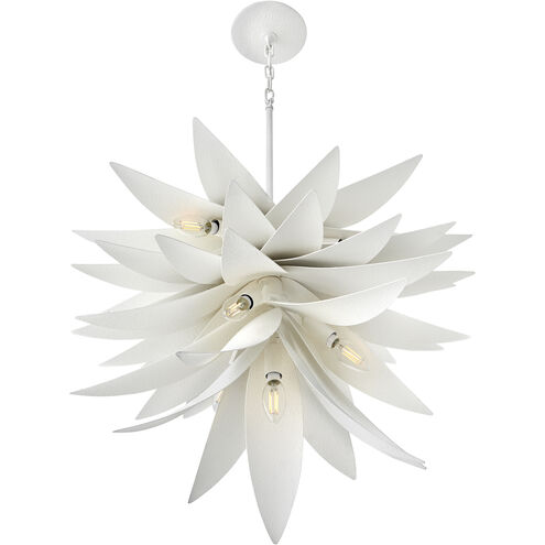 Agave LED 26 inch Textured Plaster Chandelier Ceiling Light
