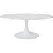 Joselyn 40 X 15 inch White and White Coffee Table