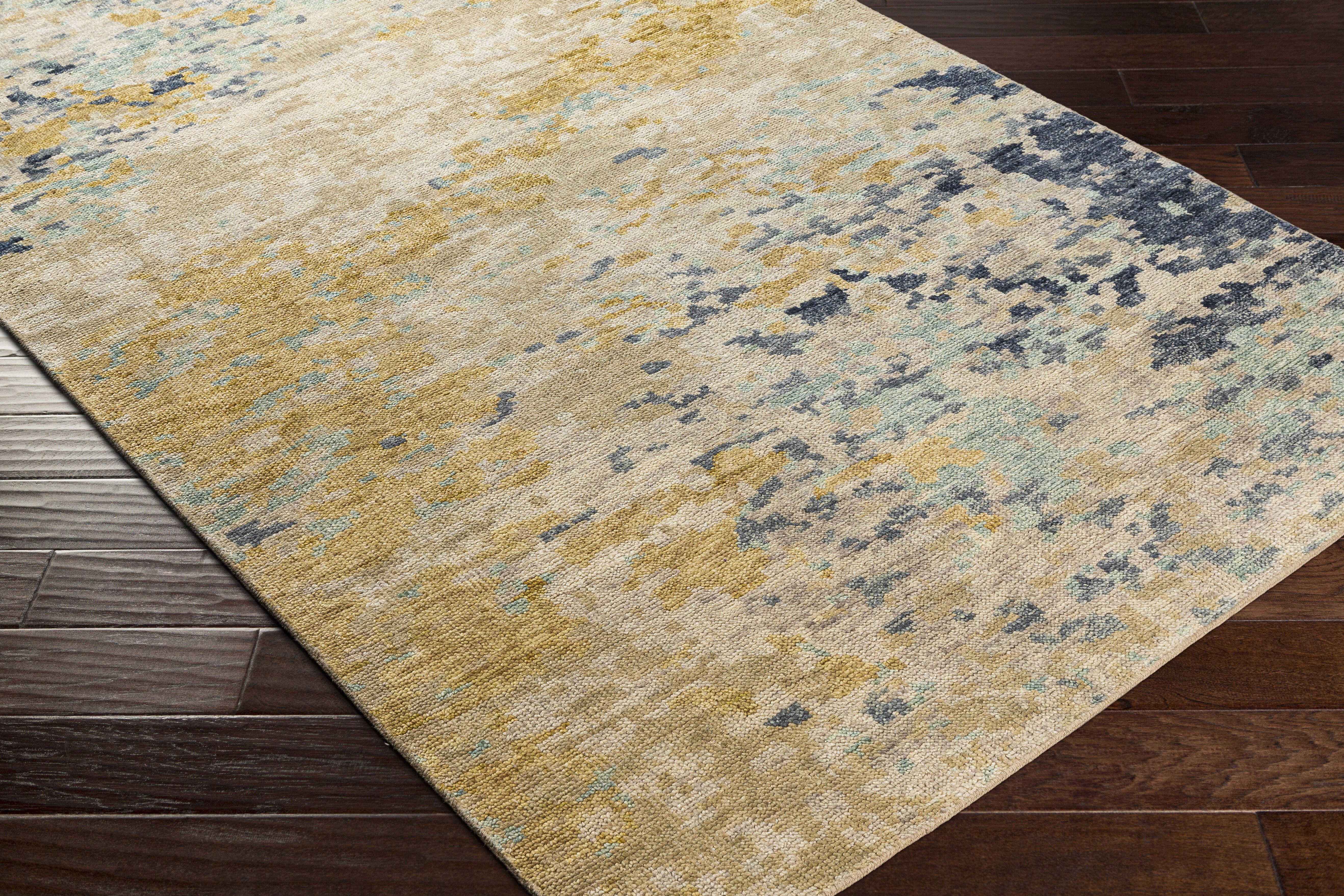 Biscayne 72 X 48 inch Mustard Rug in 4 X 6, Rectangle
