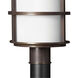 Saturn LED 22 inch Metro Bronze Outdoor Post/Pier Mount Lantern