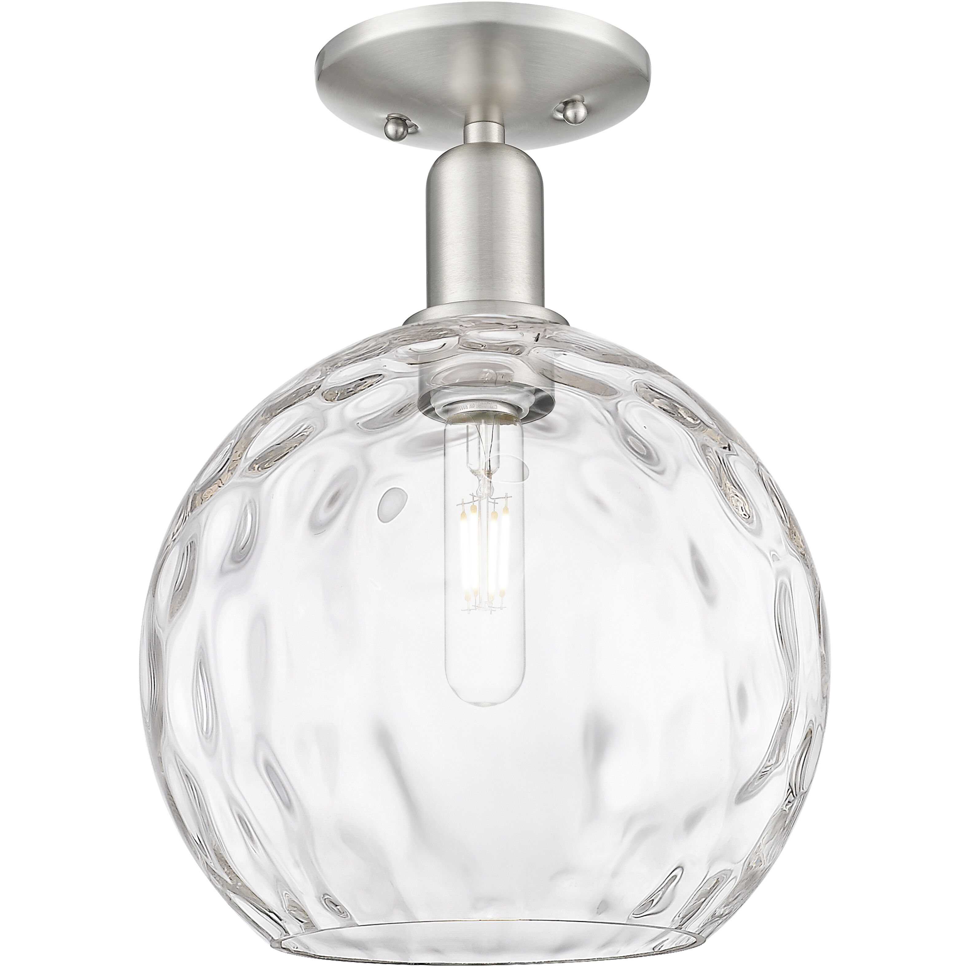 Arcadia Athens Water Glass 1 Light 10.00 inch Semi-Flush Mount