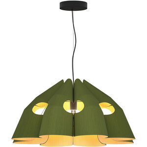 Victoria 29.5 inch Green Pendant Ceiling Light in Green/Ash