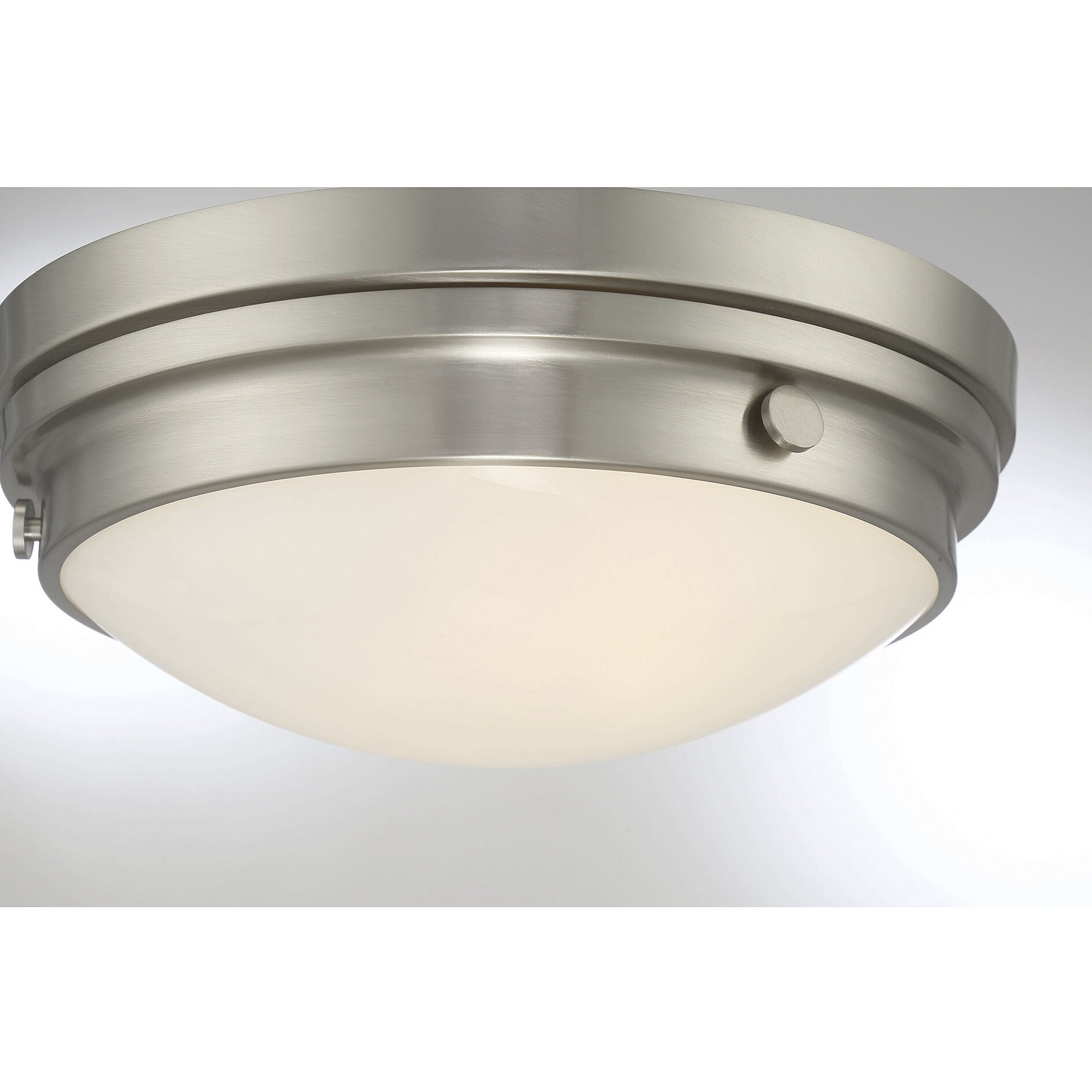 Lucerne 2 Light 13.25 inch Satin Nickel Flush Mount Ceiling Light, Essentials