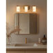 Alabaster Rocks LED 24 inch Brushed Brass Bath Bar Wall Light