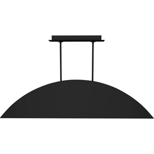 Sean Lavin Bau LED Nightshade Black Linear Suspension Ceiling Light, Integrated LED