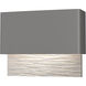 Stratum LED 7.4 inch Coastal Burnished Steel and Coastal White Outdoor Sconce