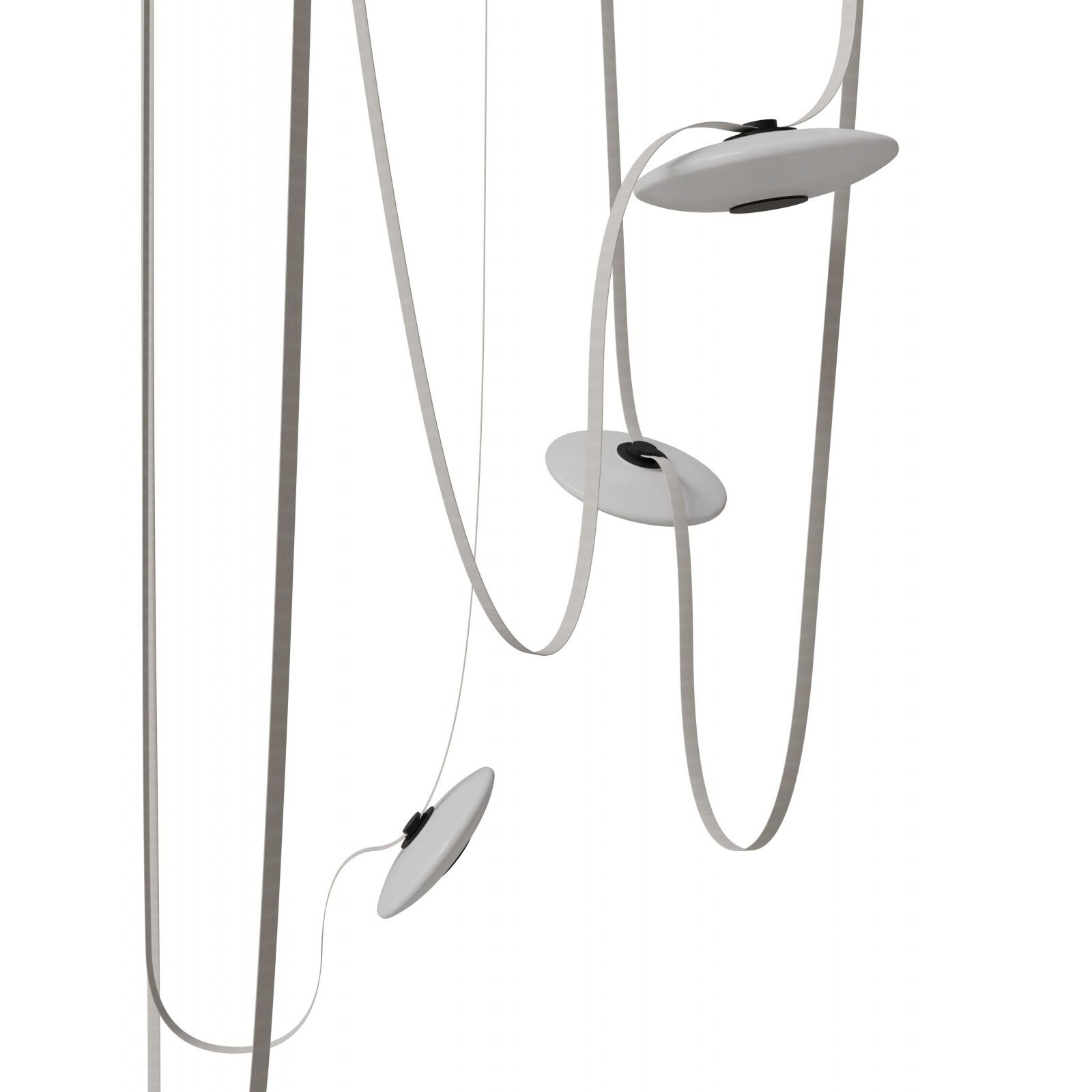 Fremont LED 8.5 inch Ivory and Black Belt Chandelier Ceiling Light