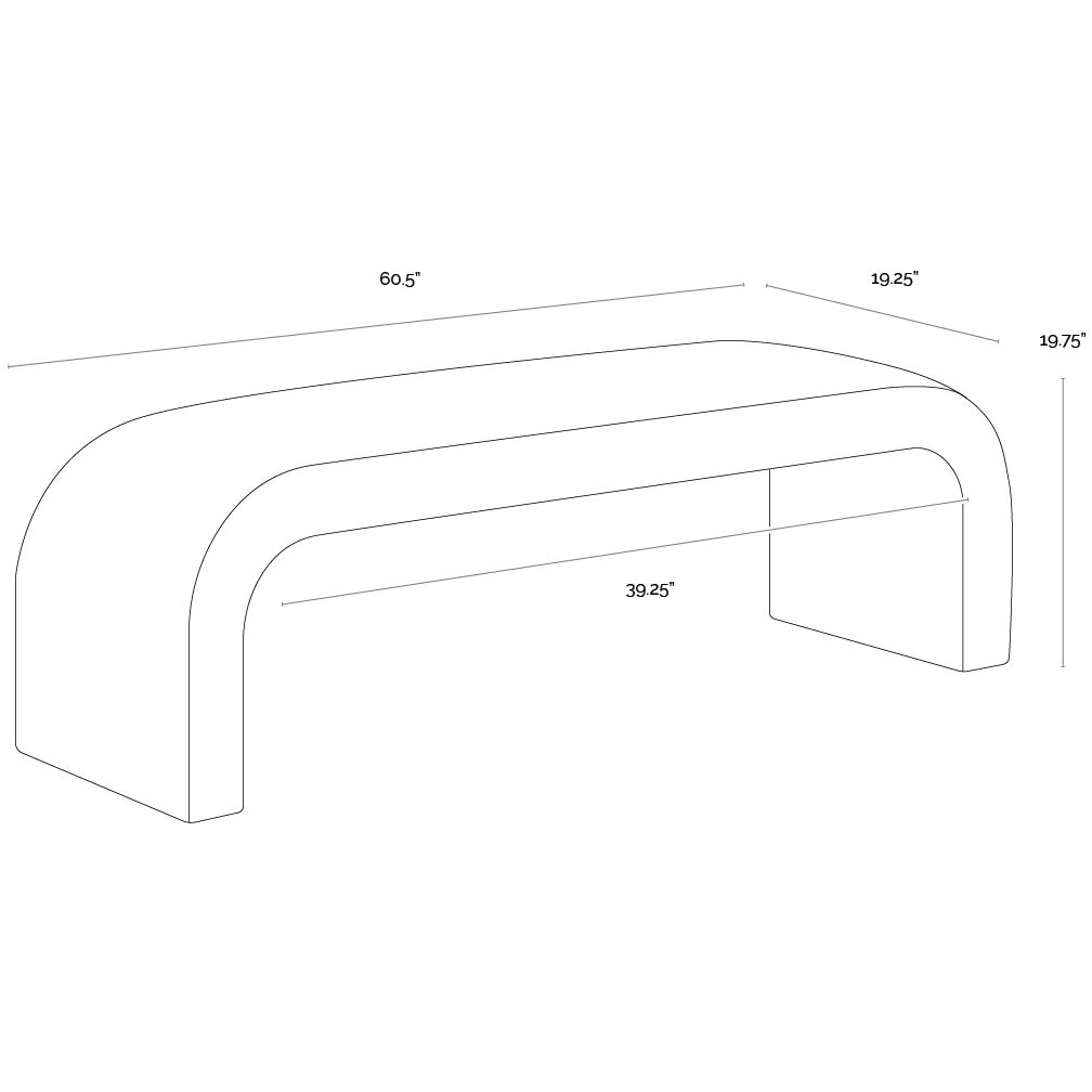 Nahara Bergen Olive Bench