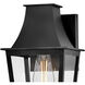 Coastal Elements Georgetown 1 Light 12.5 inch Black Outdoor Wall Mount