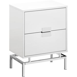 Seneca 24 X 18 inch White Accent End Table or Night Stand