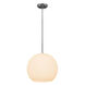 Nitrogen LED 14 inch Brushed Steel Pendant Ceiling Light