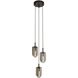 Javier 3 Light 10.5 inch English Bronze Multi-Port Chandelier Ceiling Light