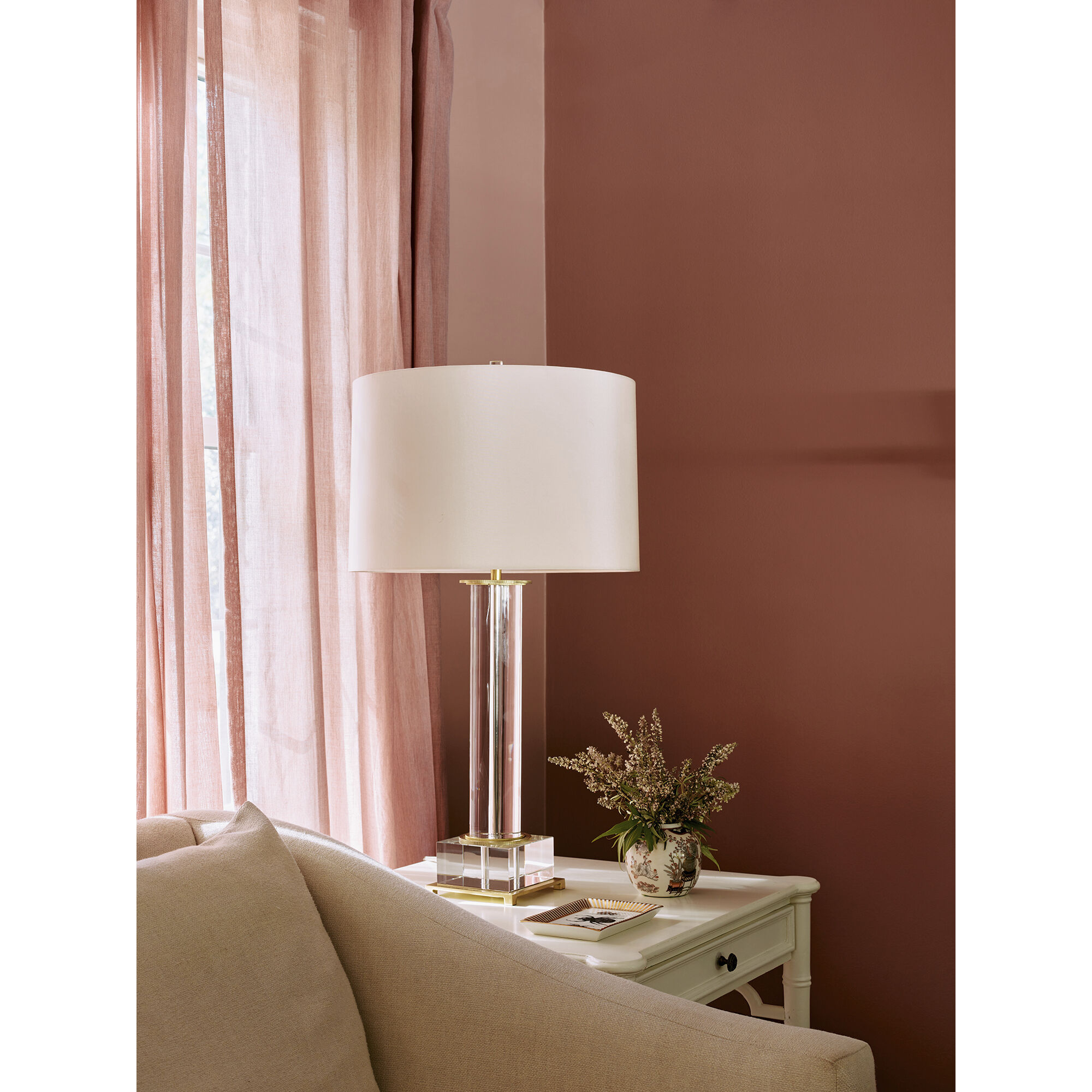 Williamsburg Finnie 31.38 inch 150.00 watt Modern Brass Table Lamp Portable Light