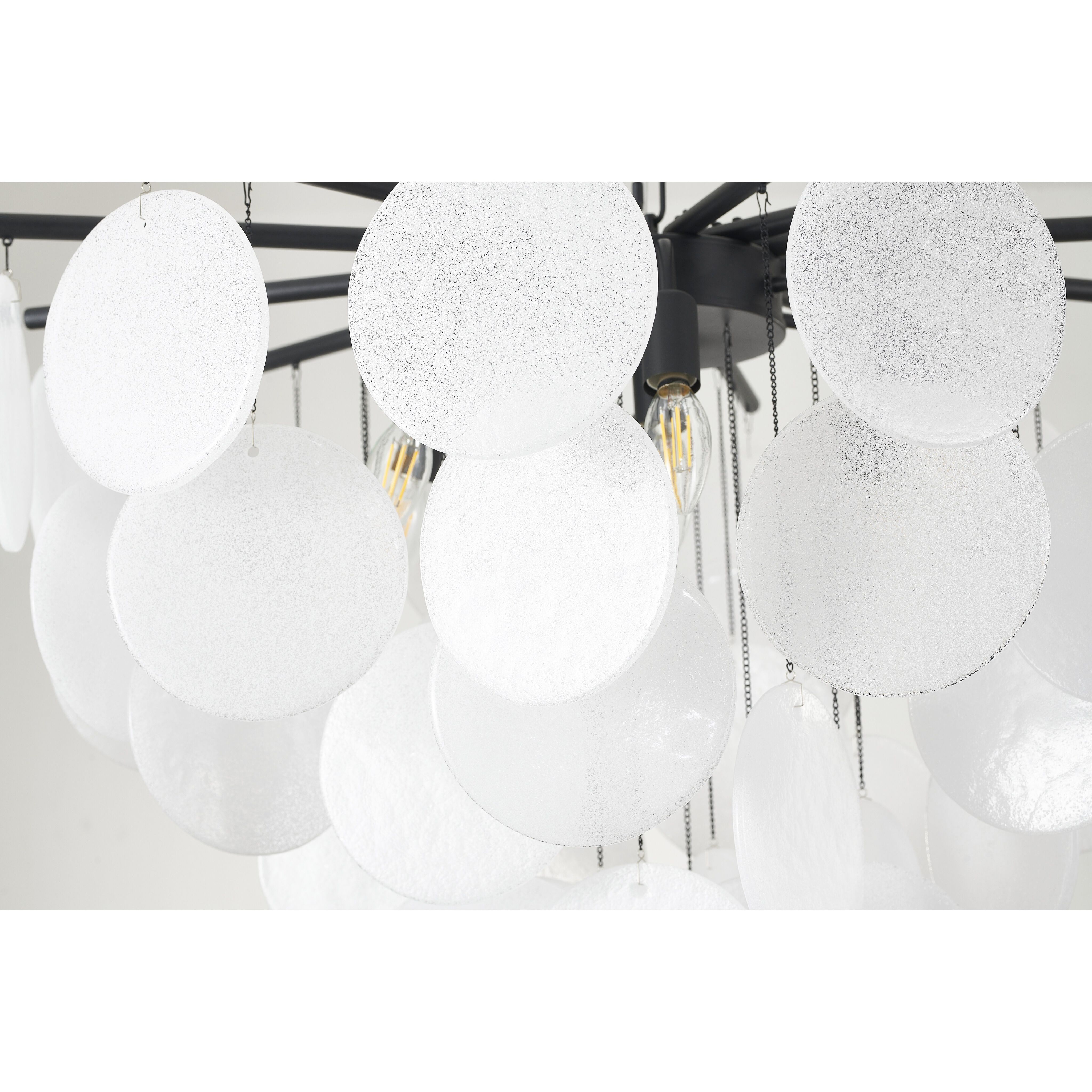 Canada LED 30 inch Satin Black Chandelier Ceiling Light