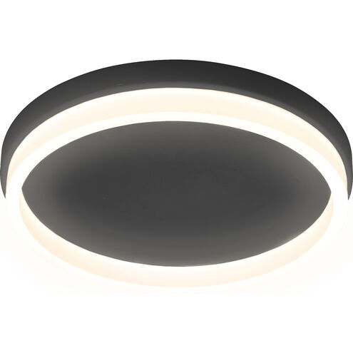 Anello 15 inch Matte Black Flush Mount Ceiling Light