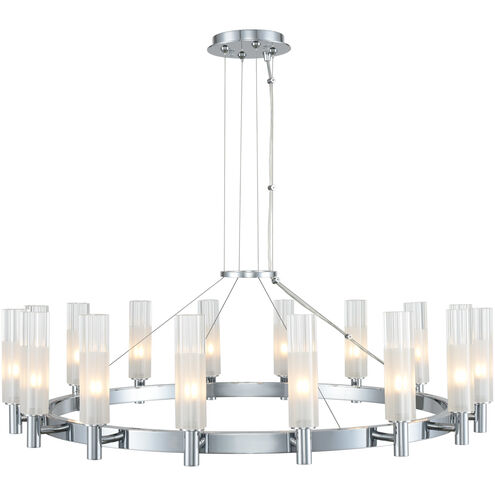 Lorne LED 34 inch Chrome Chandelier Ceiling Light