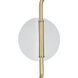 Rico Espinet Racer 2 Light 48 inch Modern Brass Wall Sconce Wall Light in Satin White