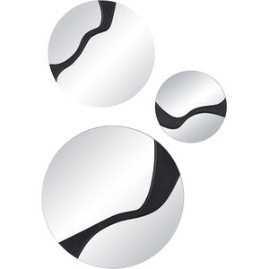 Dansk 24 X 24 inch Textured Matte Black Wall Mirror