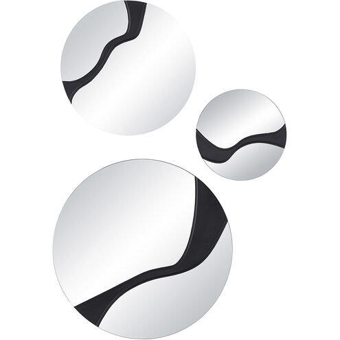 Dansk 24 X 24 inch Textured Matte Black Wall Mirror