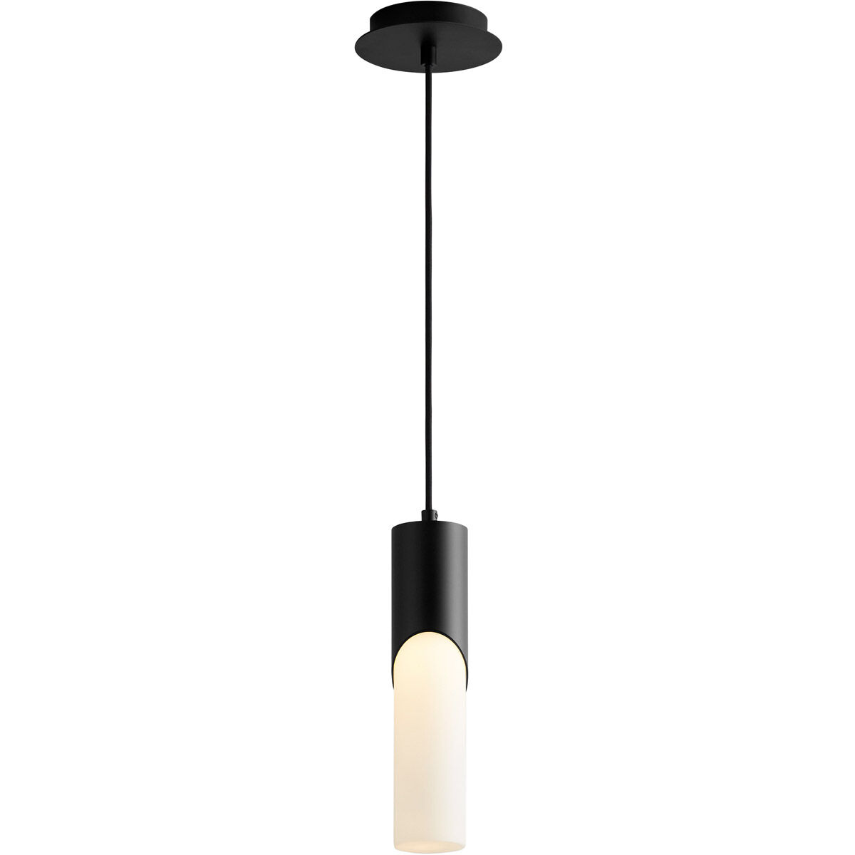 Ellipse LED 3 inch Black Pendant Ceiling Light