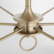 Ginevra 6 Light 62 inch Aged Brass Chandelier Ceiling Light, Large