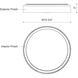 Essex LED 15.75 inch Black and Walnut Flush Mount Ceiling Light