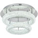 Bowen 2 Light 18 inch Chrome Flush Mount Ceiling Light