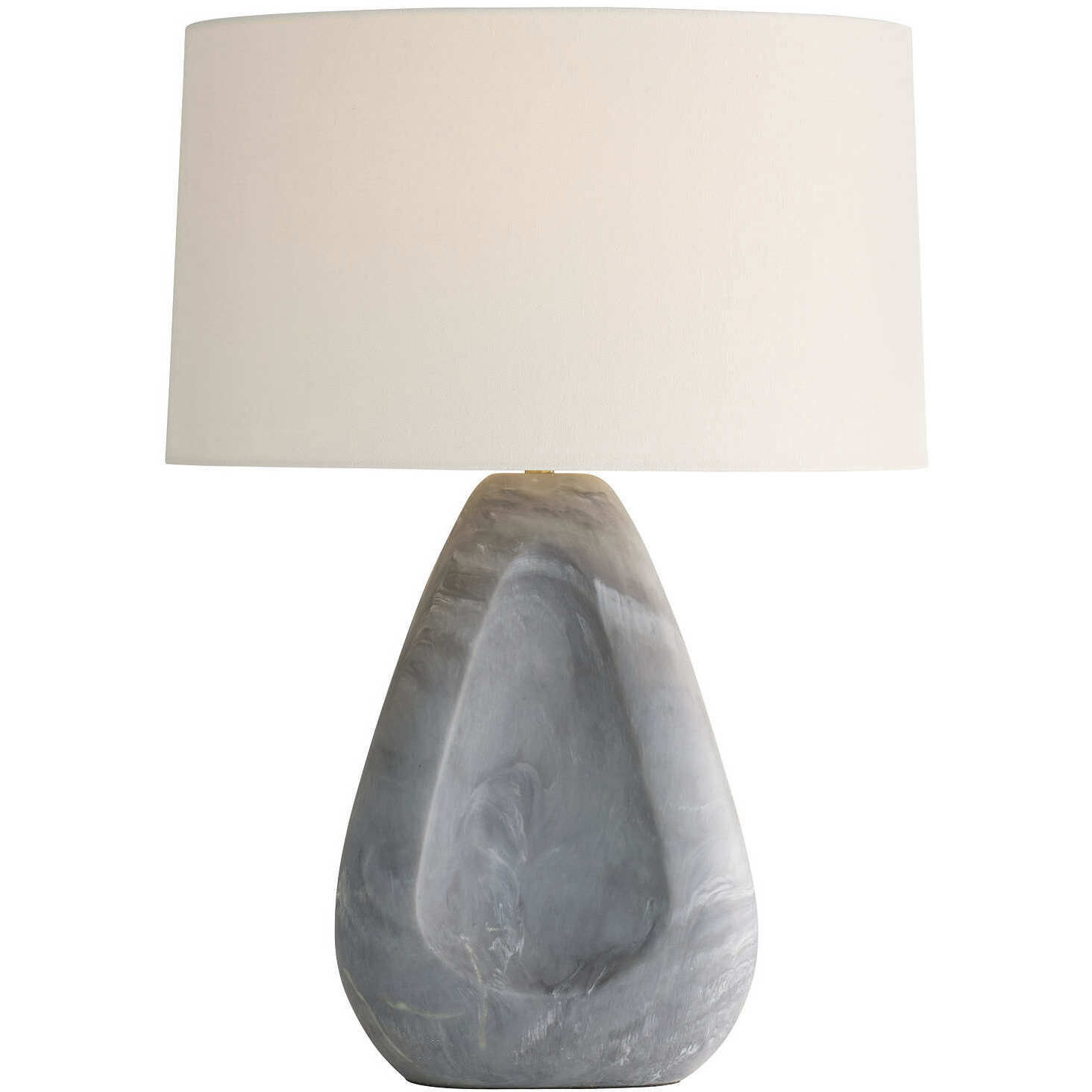 Nathan 28 inch 150.00 watt Glacier Swirl and Antique Brass Table Lamp Portable Light