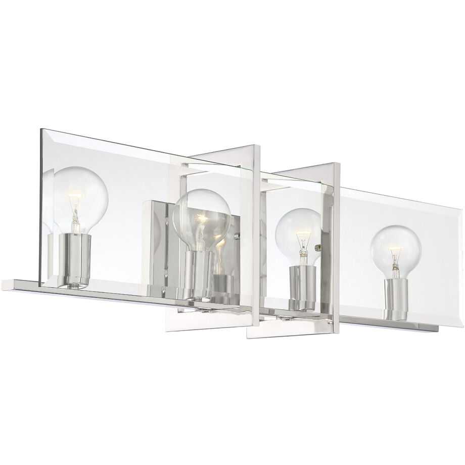 Ethan 4 Light 32.25 inch Polished Nickel Bath Light Wall Light