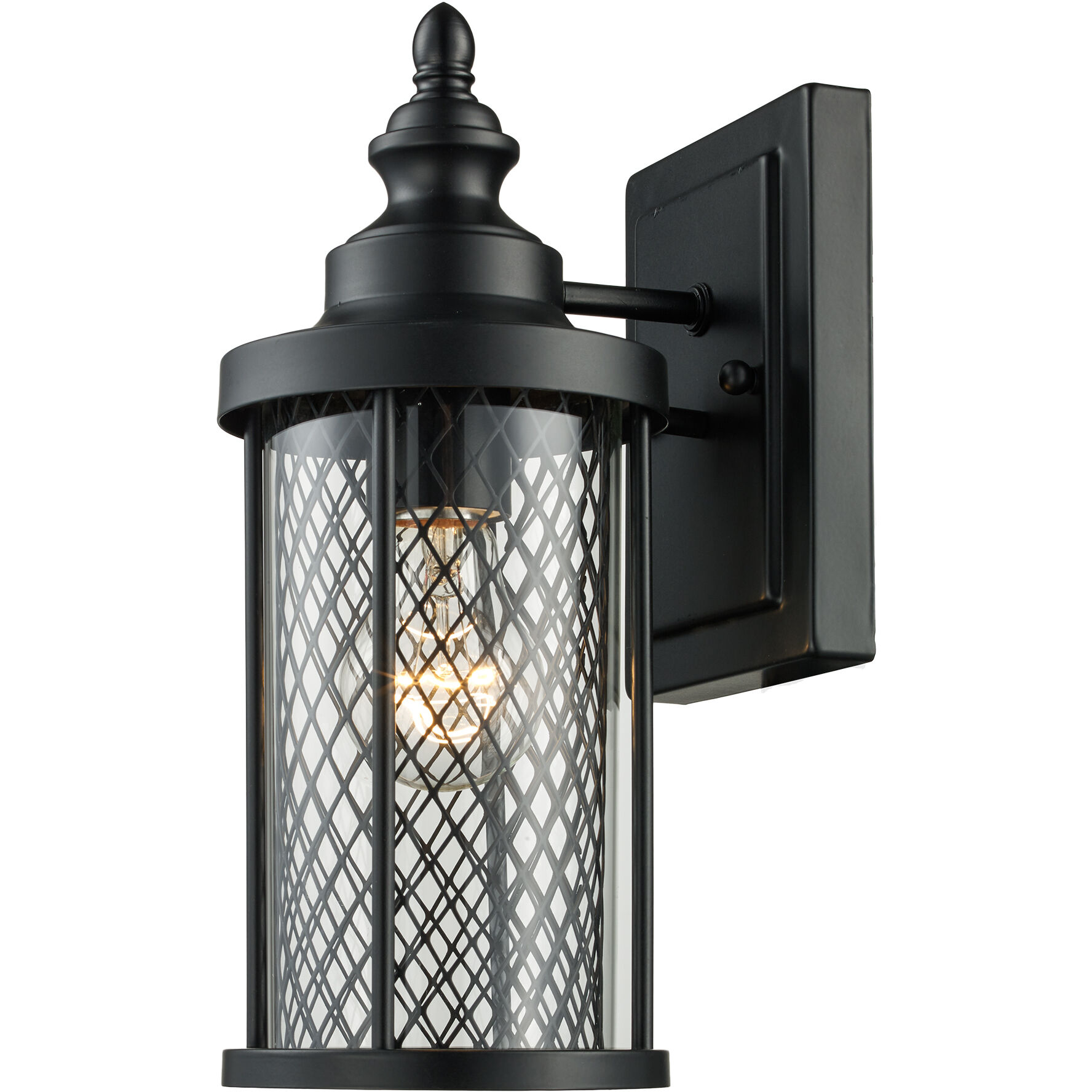 Stewart 1 Light 12 inch Black Outdoor Wall Lantern