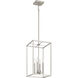 Signature 4 Light 12 inch Brushed Polished Nickel Foyer Light Ceiling Light