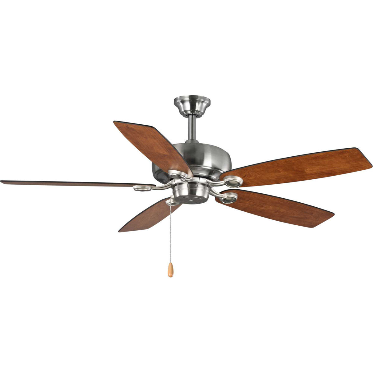 Edgefield 52 inch Brushed Nickel with Cherry/American Walnut Blades Ceiling Fan