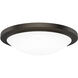Dew LED 18 inch Bronze Flush Mount Ceiling Light, WAC Limited