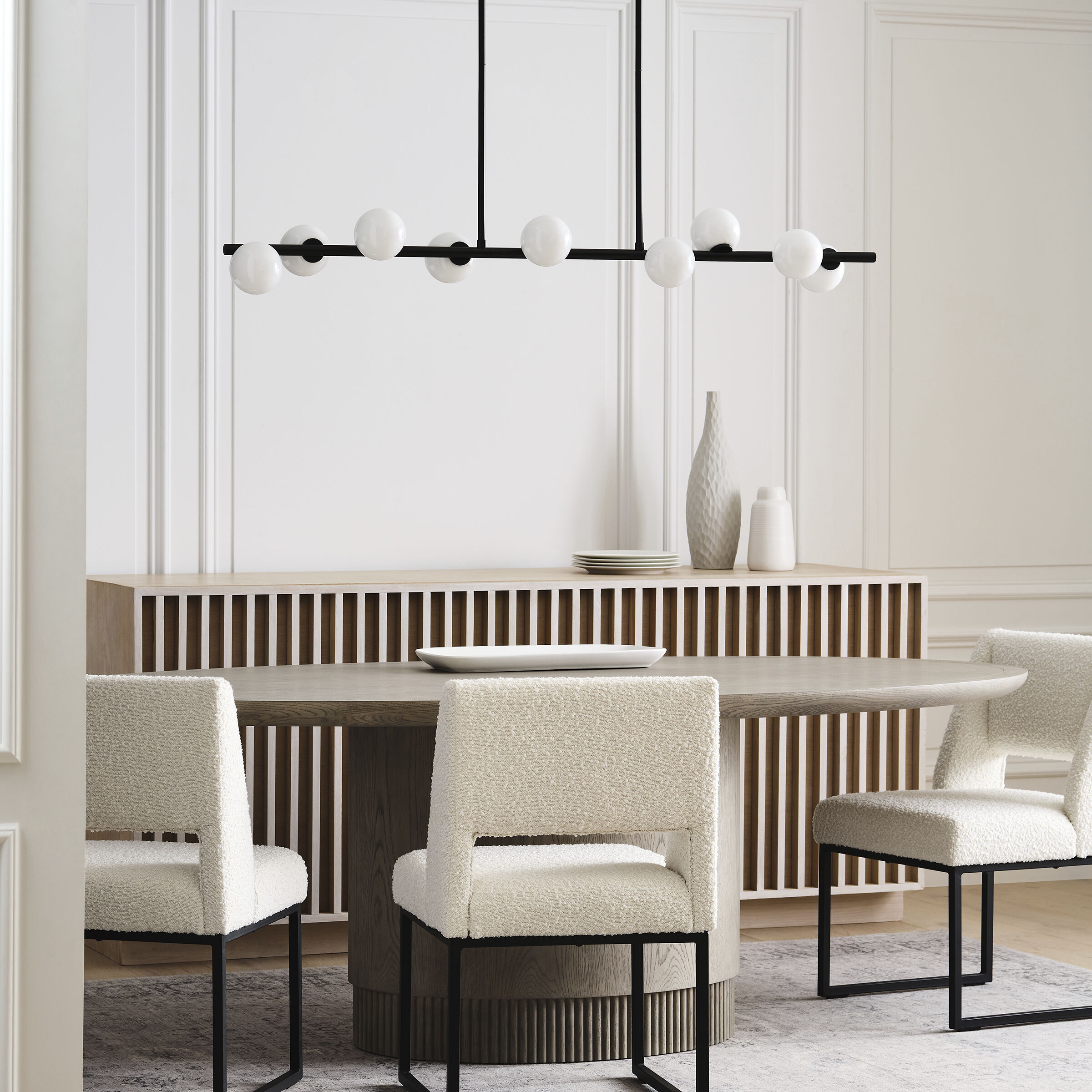 Sean Lavin Altair 9 Light 49.25 inch Aged Iron Linear Chandelier Ceiling Light